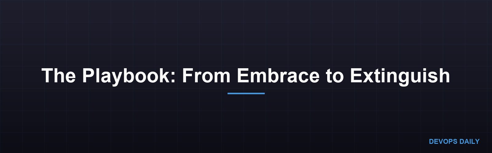 The Playbook: From Embrace to Extinguish