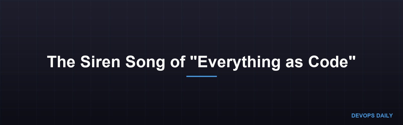 The Siren Song of 