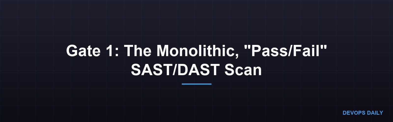 Gate 1: The Monolithic,