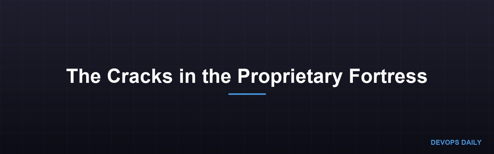 The Cracks in the Proprietary Fortress