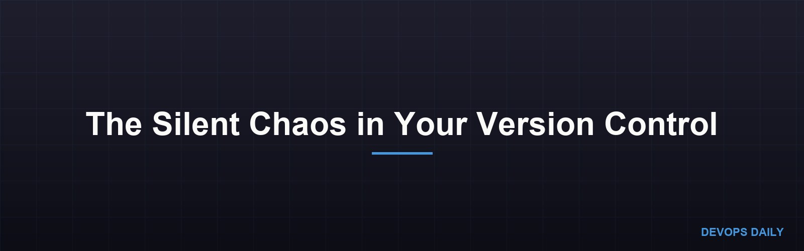 The Silent Chaos in Your Version Control