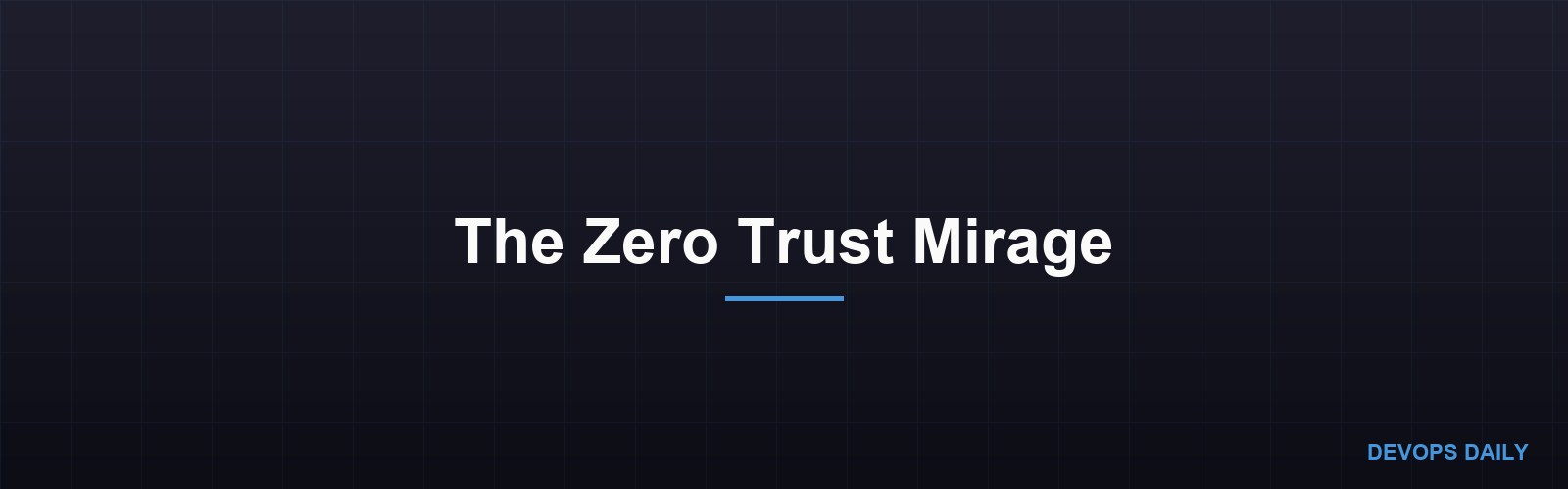 The Zero Trust Mirage