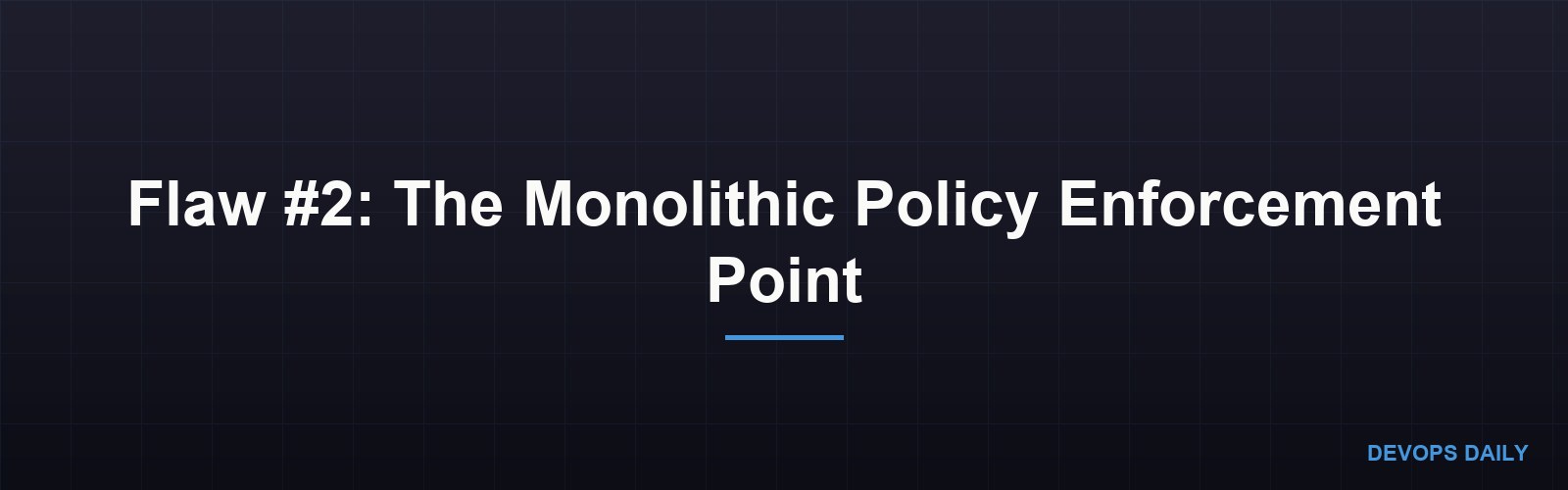Flaw #2: The Monolithic Policy Enforcement Point
