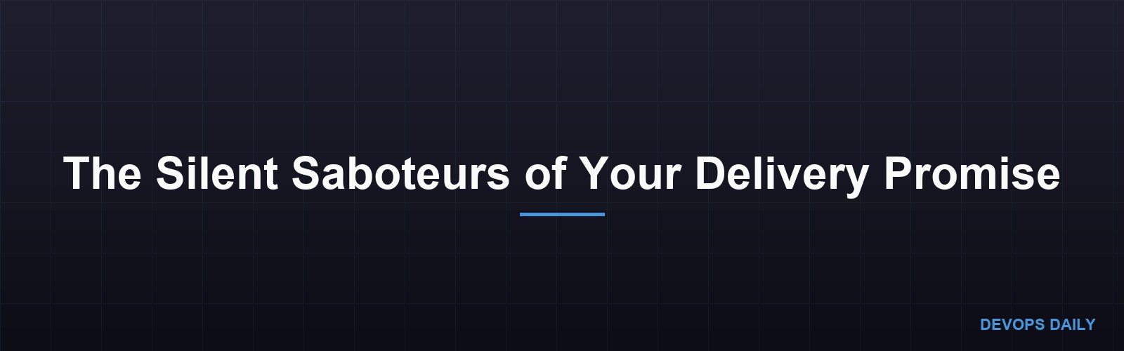 The Silent Saboteurs of Your Delivery Promise
